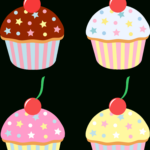Sweet Clip Art   Cute Free Clip Art And Coloring Pages Throughout Free Printable Cupcake Clipart