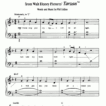 Tarzan You&<h2>039;Ll Be In My Heart Easy Piano Sheet Music | Easy Sheet Music Regarding Free Printable Sheet Music For Voice And Piano