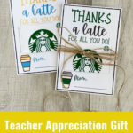 Teacher Appreciation Gift Idea: Thanks A Latte Free Printable Pertaining To Thanks A Latte Free Printable Card