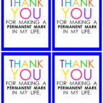 Teacher Appreciation Marker Gift Tag (Free Printable Throughout Free Printable Tags For Teacher Appreciation