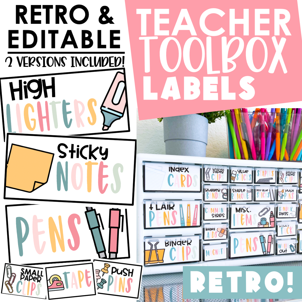 Teacher Toolbox Labels With Pictures- Boho &amp;amp; Editable - Teach Create Motivate with regard to Free Printable Teacher Toolbox Labels