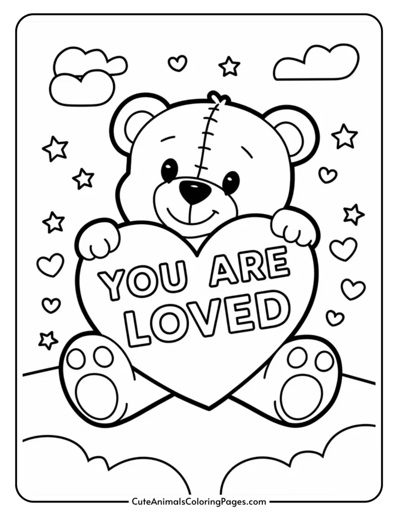 Teddy Bear With Heart Coloring Pages (7 Free Printables) Cute Regarding Teddy Bear Coloring Pages Free Printable Teddy Bear With Heart Coloring Pages (7 Free Printables) Cute Regarding Teddy Bear Coloring Pages Free Printable