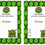 Teenage Mutant Ninja Turtles Birthday Invitations – Birthday Pertaining To Free Printable Tmnt Birthday Party Invitations