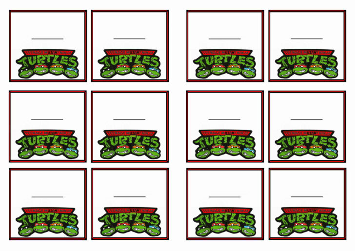 Free Printable Tmnt Food Labels