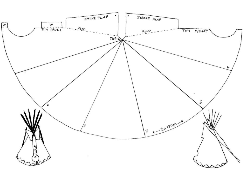 Teepee Template Free Printable Within Free Printable Teepee