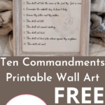 Ten Commandments Printable Wall Art | Free • Clarissa R. West Throughout Free Catholic Ten Commandments Printable