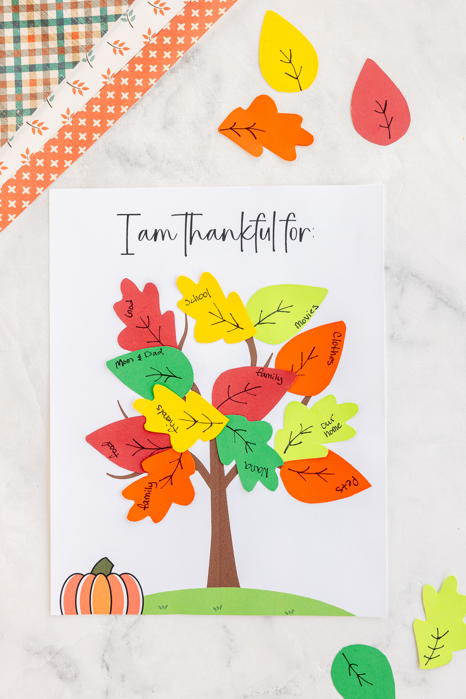 Thankful Tree Printable.mp4 pertaining to Free Printable Thanksgiving Crafts For Kids