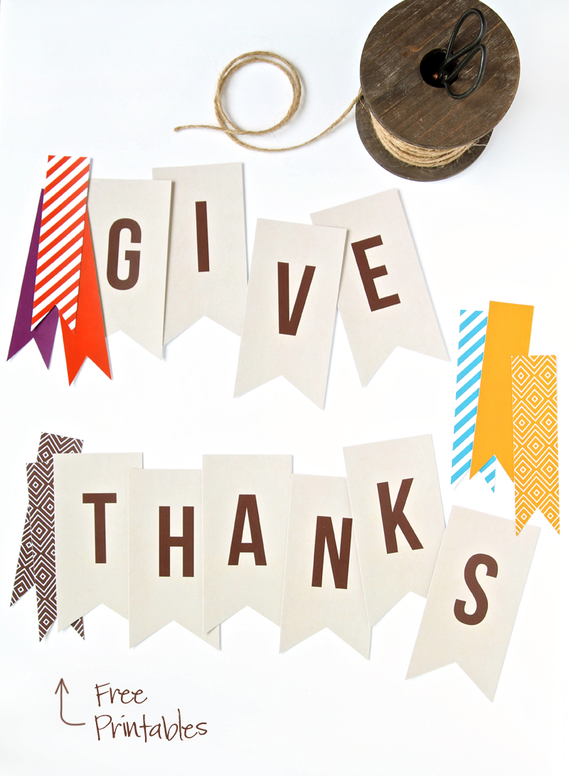 Thanksgiving Banner Ideas - 3 Free Printables - Paging Supermom intended for Free Printable Happy Thanksgiving Banner