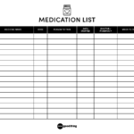 The Only Medication List You Need [Free Printable] Regarding Free Printable Medication List