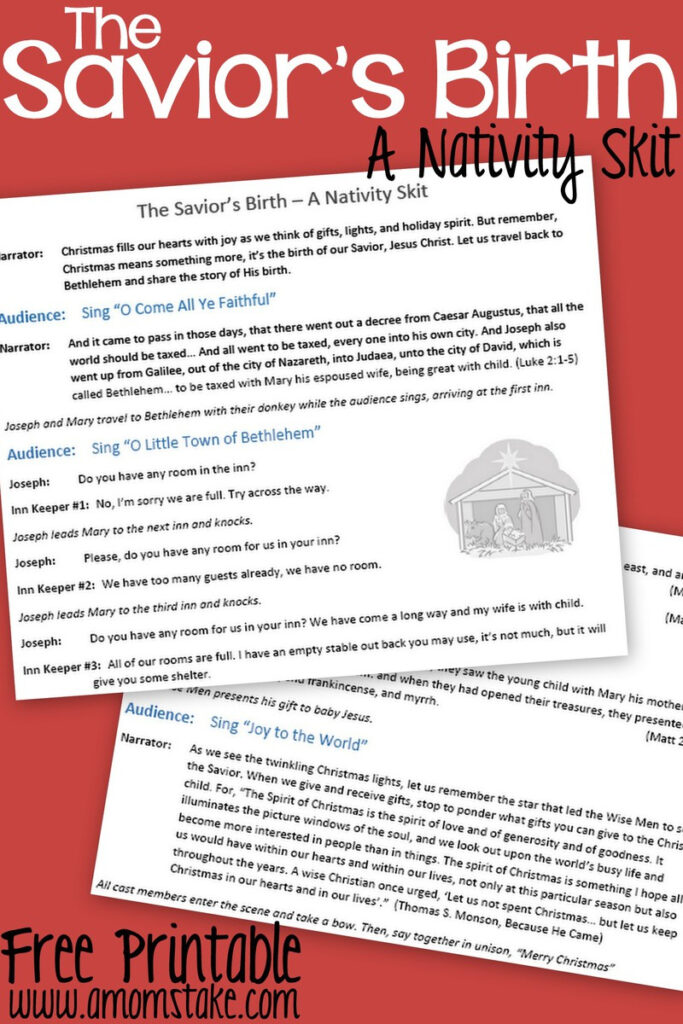 The Savior&<h2>039;S Birth: A Nativity Skit Script With Music – Free With Regard To Free Printable Christmas Plays For Sunday School The Savior&<h2>039;S Birth: A Nativity Skit Script With Music – Free With Regard To Free Printable Christmas Plays For Sunday School