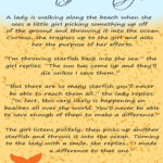 The Starfish Story, Art Print, Instant Download, Coastal Decor Inside Starfish Story Printable Free