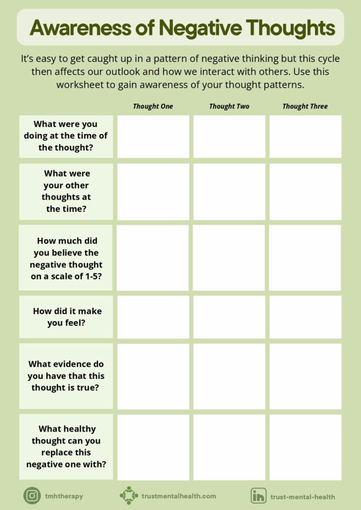 Therapy Worksheets | Cbt Worksheets | Trust Mental Health With Regard To Free Printable Coping Skills Worksheets For Adults Therapy Worksheets | Cbt Worksheets | Trust Mental Health With Regard To Free Printable Coping Skills Worksheets For Adults