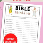 Think Fast Christian Bible Game, Printable Family Bible Game With Regard To Free Printable Bible Games For Youth