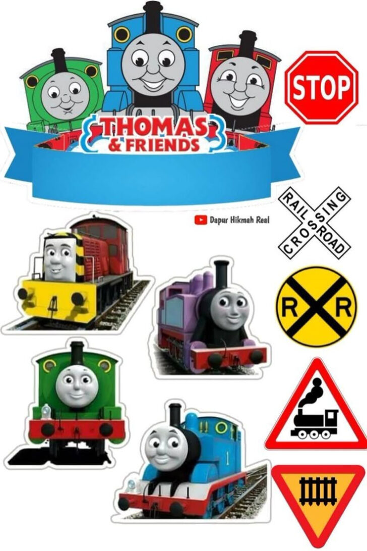 Free Printable Thomas the Train Cupcake Toppers