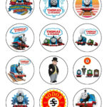 Thomas The Tank Engine Edible Cupcake Toppers Icing Cake Decorations (2  Sizes) Within Free Printable Thomas The Train Cupcake Toppers