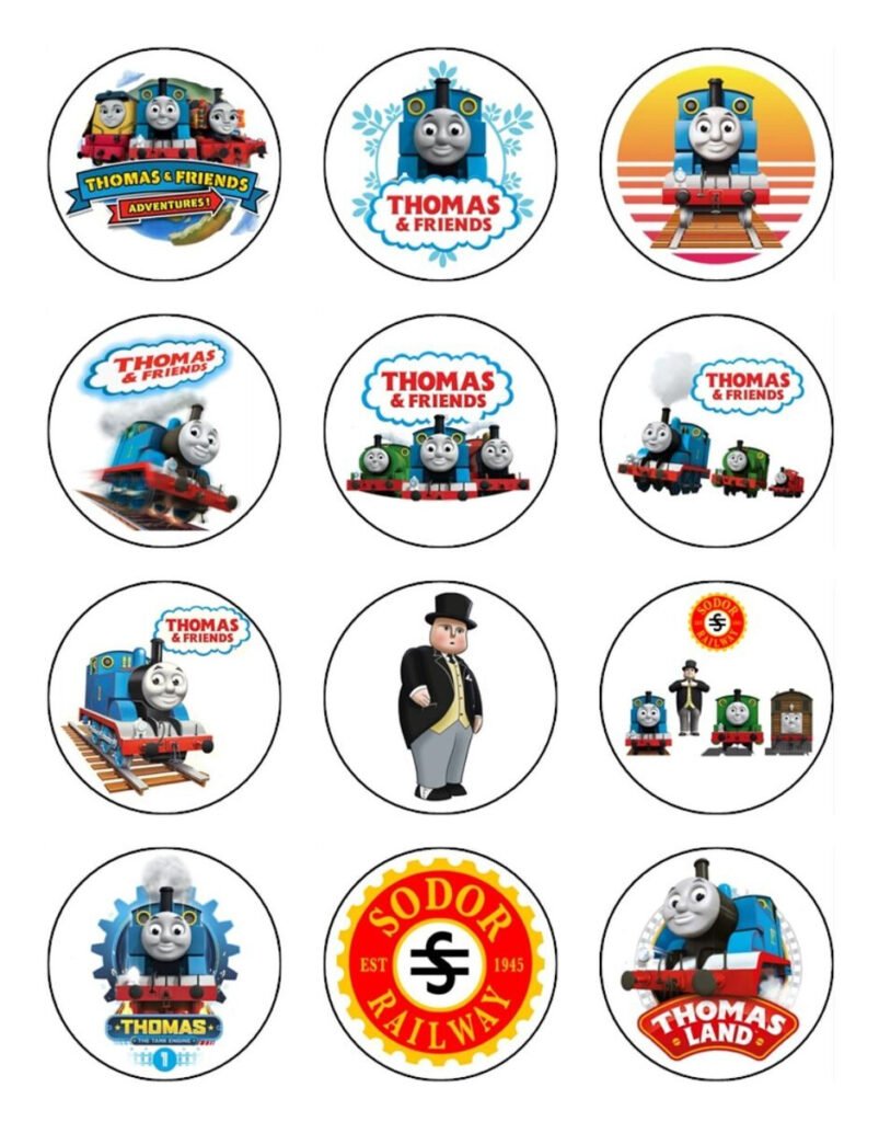 Thomas The Tank Engine Edible Cupcake Toppers Icing Cake Decorations (2 Sizes) Within Free Printable Thomas The Train Cupcake Toppers Thomas The Tank Engine Edible Cupcake Toppers Icing Cake Decorations (2 Sizes) Within Free Printable Thomas The Train Cupcake Toppers
