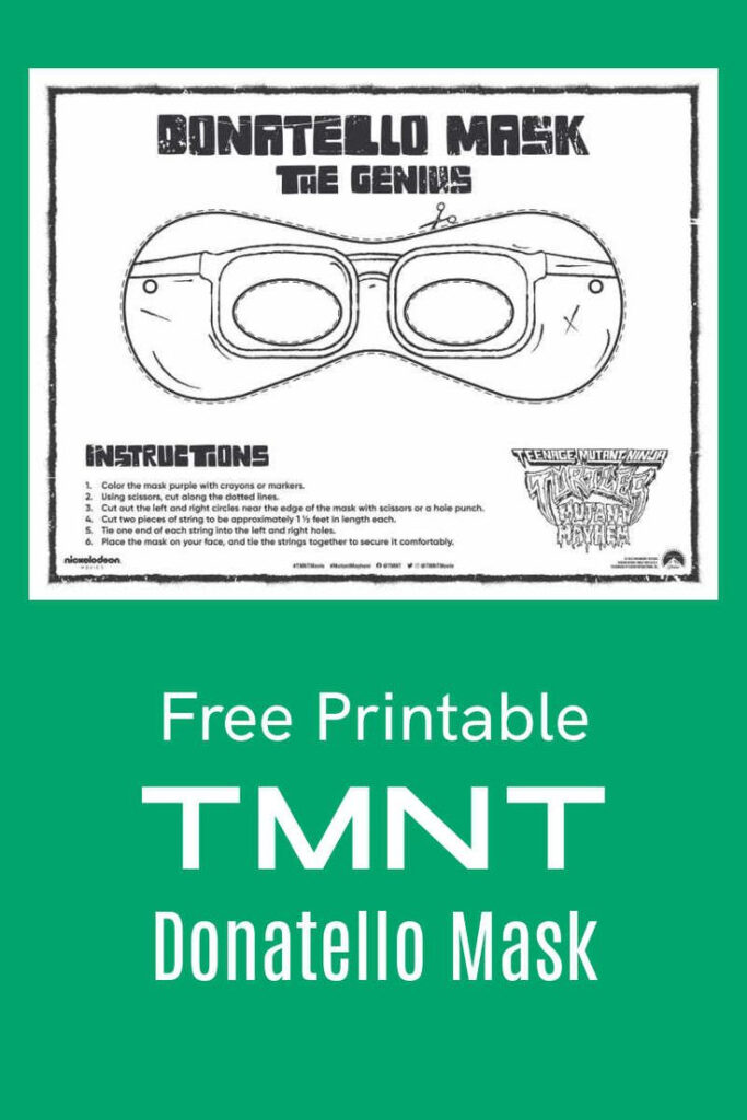 Tmnt Free Printable Donatello Mask For Teenage Mutant Ninja Turtles Free Printable Mask Tmnt Free Printable Donatello Mask For Teenage Mutant Ninja Turtles Free Printable Mask