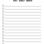 To Do List (Free Printable Pdf Templates) – Things To Do – Free In To Do List Free Printable