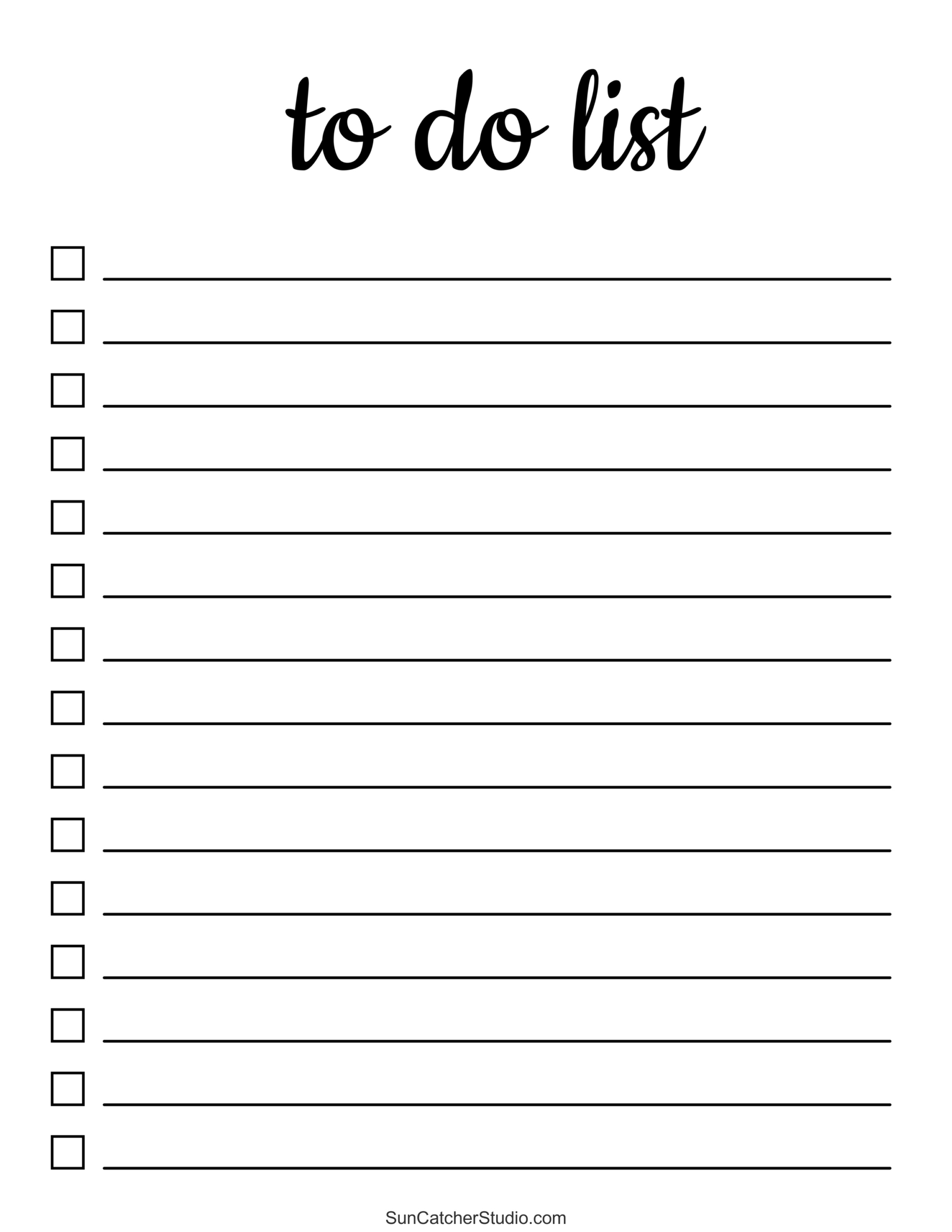 To Do List (Free Printable Pdf Templates) – Things To Do – Free in To Do List Free Printable
