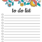 To Do List (Free Printable Pdf Templates) – Things To Do – Free Pertaining To Free Printable List