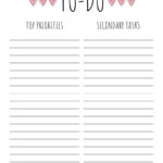 To Do Lists   31 Free Printables | Printabulls For Free Printable To Do List