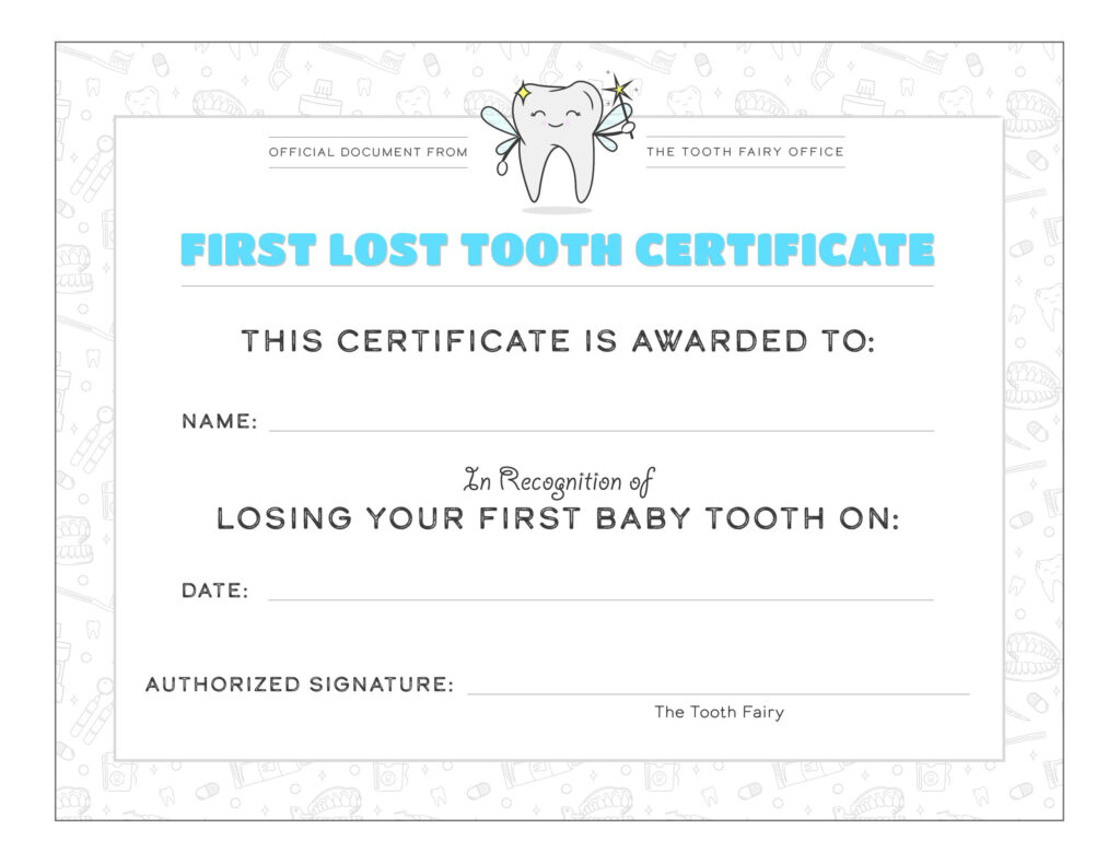 Tooth Fairy Kit — Cache Valley Pediatric Dentistry Regarding Free Printable First Lost Tooth Certificate Tooth Fairy Kit — Cache Valley Pediatric Dentistry Regarding Free Printable First Lost Tooth Certificate