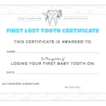 Tooth Fairy Kit — Cache Valley Pediatric Dentistry Regarding Free Printable First Lost Tooth Certificate