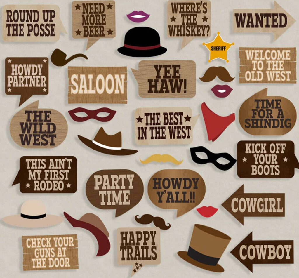 Top 10 Best Western Photo Booth Props For Rustic Charm And Fun Pertaining To Free Printable Western Photo Props
