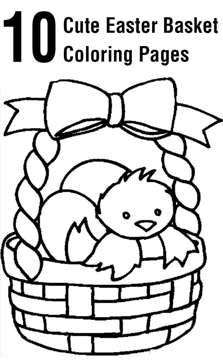 Top 10 Free Printable Easter Basket Coloring Pages Online throughout Free Printable Easter Basket Coloring Pages