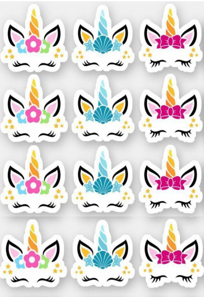 Topper Cupcake Unicorn With Free Printable Unicorn Cupcake Toppers Topper Cupcake Unicorn With Free Printable Unicorn Cupcake Toppers