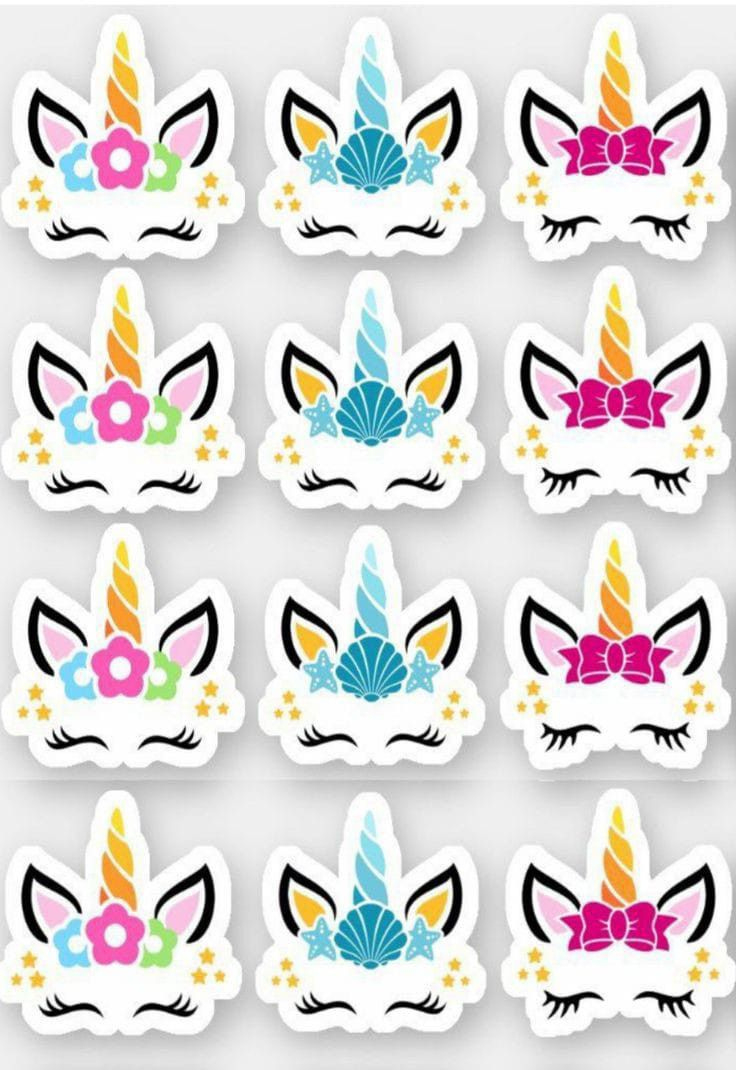 Topper Cupcake Unicorn with Free Printable Unicorn Cupcake Toppers