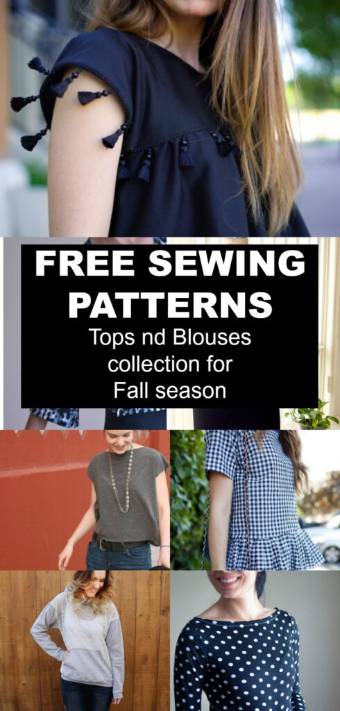 Tops And Blouses For The Fall Seaon On The Cutting Floor Inside Free Printable Blouse Sewing Patterns Tops And Blouses For The Fall Seaon On The Cutting Floor Inside Free Printable Blouse Sewing Patterns