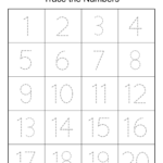 Tracing Numbers (Free Printable Practice Pdf Worksheets) – Free With Free Printable Tracing Worksheets