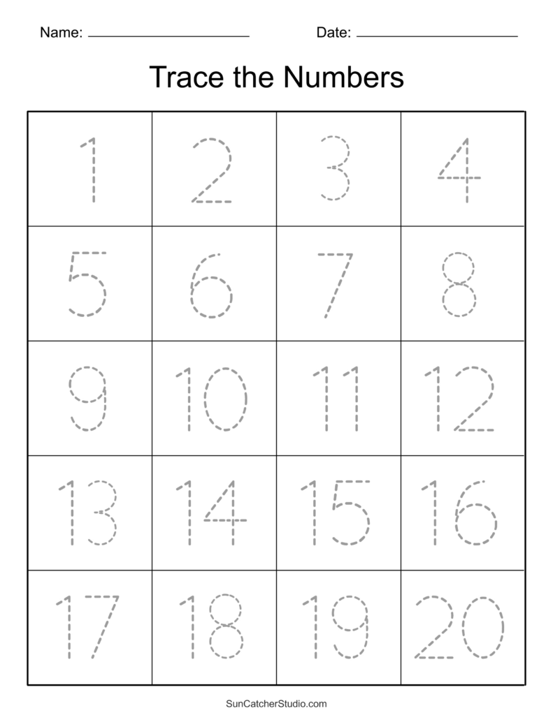 Tracing Numbers (Free Printable Practice Pdf Worksheets) – Free With Free Printable Tracing Worksheets Tracing Numbers (Free Printable Practice Pdf Worksheets) – Free With Free Printable Tracing Worksheets