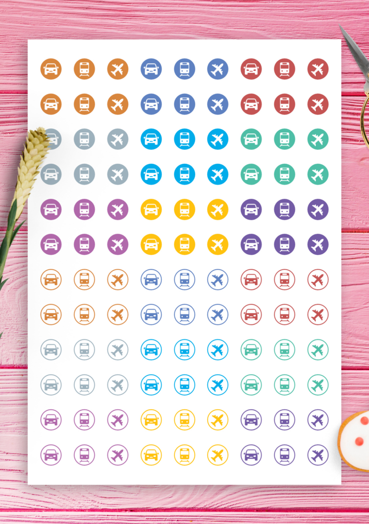Free Printable Travel Stickers