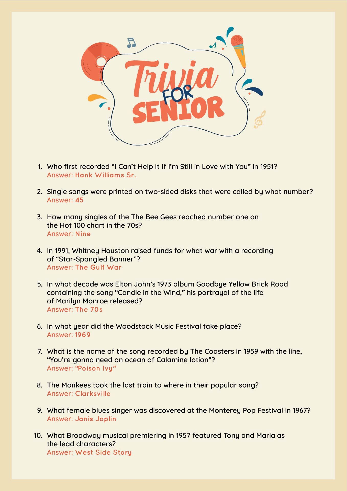 Trivia Questions And Answers For Seniors - Blog - Quizado with regard to Free Printable Trivia Questions For Seniors