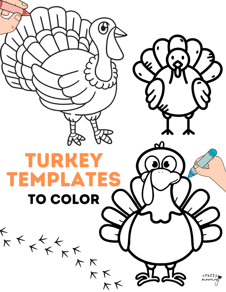 Turkey Template To Color Crafty Morning In Free Printable Thanksgiving Turkey Template Turkey Template To Color Crafty Morning In Free Printable Thanksgiving Turkey Template