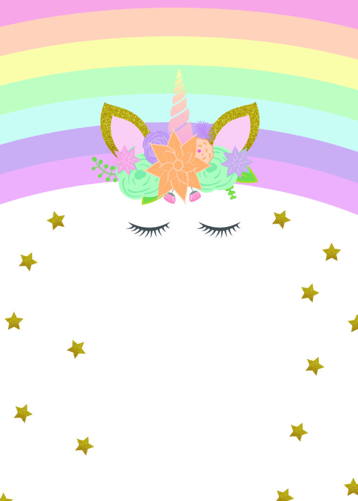 Unicorn Birthday Invitations   Free Printables   Party With Unicorns Regarding Free Printable Unicorn Birthday Invitations