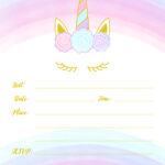 Unicorn Invitation Free Printable Templates   Easy To Download! In Free Printable Unicorn Birthday Invitations