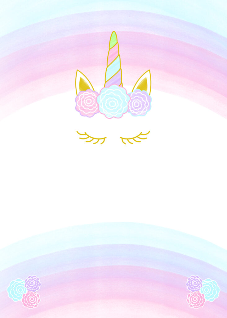 Unicorn Invitation Free Printable Templates   Easy To Download! With Free Printable Unicorn Birthday Invitations