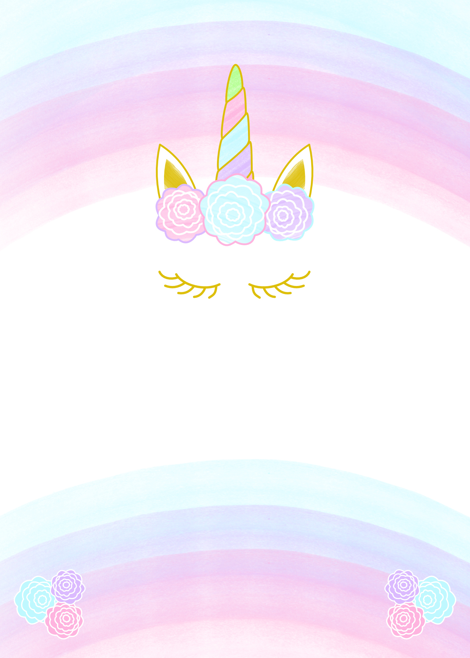 Unicorn Invitation Free Printable Templates - Easy To Download! with Free Printable Unicorn Birthday Invitations