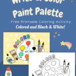 Unleash Creativity With Fun And Engaging Activity Sheets For Young Intended For Free Printable Paint Palette