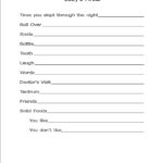 Update** Our Homemade Baby Book   With Free Printables   Bare Feet Regarding Free Printable Baby Journal Pages Update** Our Homemade Baby Book   With Free Printables   Bare Feet Regarding Free Printable Baby Journal Pages