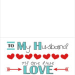 Valentine Cards For Husband   10 Free Pdf Printables | Printablee Throughout Free Printable Valentine Cards For Husband