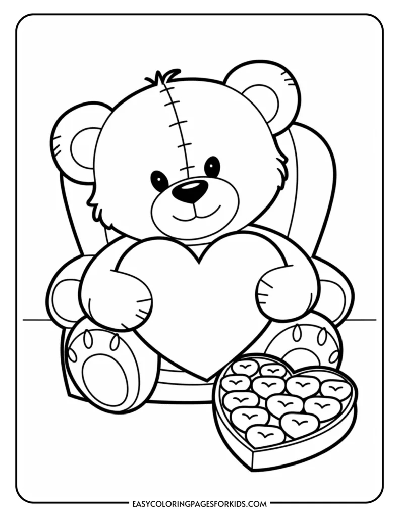 Valentine&<h2>039;S Day Teddy Bear Coloring Page (7 Free Printable Pages Intended For Teddy Bear Coloring Pages Free Printable Valentine&<h2>039;S Day Teddy Bear Coloring Page (7 Free Printable Pages Intended For Teddy Bear Coloring Pages Free Printable