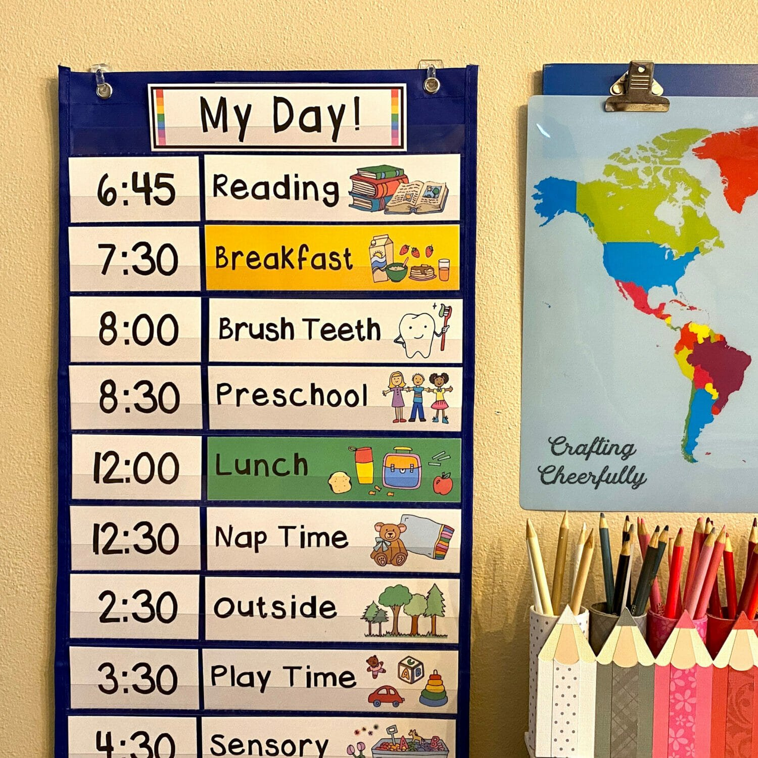 Visual Schedule Cards - Crafting Cheerfully intended for Free Printable Schedule Cards