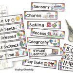 Visual Schedule Cards   Crafting Cheerfully Pertaining To Free Printable Schedule Cards