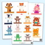 Vorlage «Fingerpuppen»   Kostenlos Herunterladen Oder Ausdrucken Throughout Free Printable Finger Puppet Templates