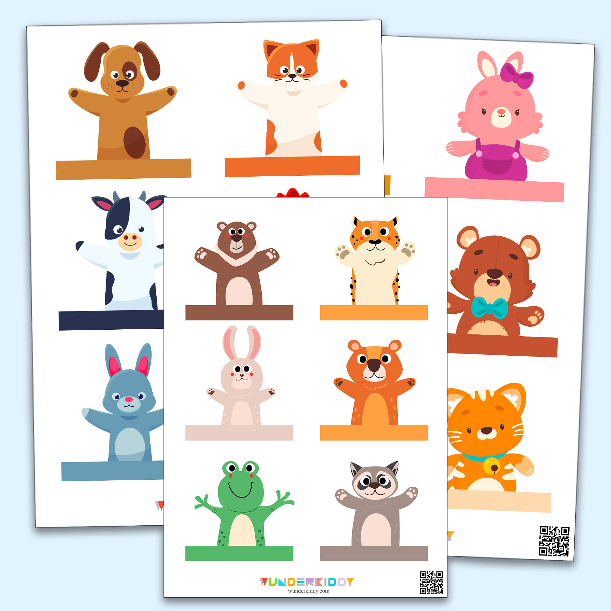 Vorlage «Fingerpuppen» - Kostenlos Herunterladen Oder Ausdrucken throughout Free Printable Finger Puppet Templates