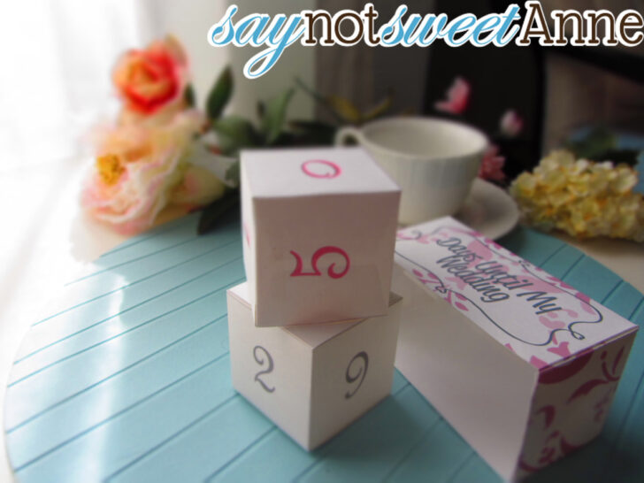 Free Printable Wedding Countdown